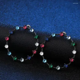 Серьги для глины Zlxgirl Jewelry смешанный цвет циркона аксессуар женский свадебный пирсинг Brinco уши