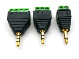 Beleuchtungszubehör 20 Stück 3,5 mm Mono/3-polig/4-poliger Stecker Schraubklemmen-Bindungspfosten für Audio-Kopfhörer-Anschluss