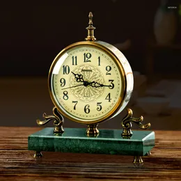 Relógios de mesa elegantes relógios de escritório, lareira mecânica de relógio de mesa digital Nixie desespertador Desk Ornament 50zz
