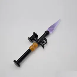 Andra rökningstillbehör Hornet Novelty Form Glass Dabber Tool 130mm Oil Rigs Dab Stick Carving for E Nail Quartz Banger Smoking W DHZ8W