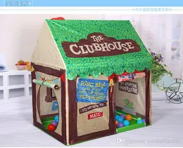 Uppblåsningsbart bouncersplayhouse Swings Hot Castle Kids Spela Game Tent Fun Playhouse Outdoor Tent Children Lovely Club House D170