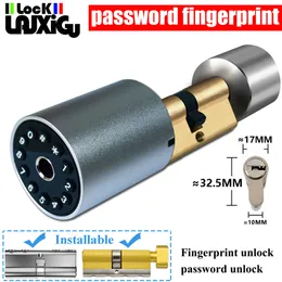 Smart Lock Variable size password lock Fingerprint door Out Electronic Tuya APP Cylinder 221108