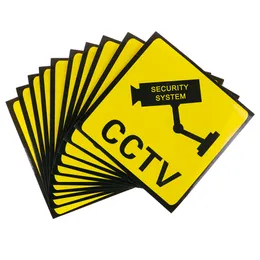 Produtos de identificação 10pcs CCTV Video Videoveillance Security Camera Alarme Sinais de aviso