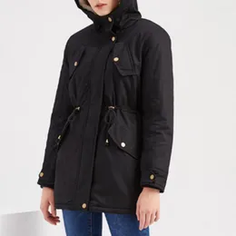 Trench da donna Abbigliamento da donna Manica lunga Portatile Comodo Prevenire la freddezza Giacca Cappotto per la raccolta