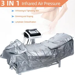 3 in 1 Body Slimming Infrared Air Pressure Suit Lymphatic Drainage Massager Pressotherapy Machine Presoterapia EMS Fat Burning Suit For Salon Spa Use
