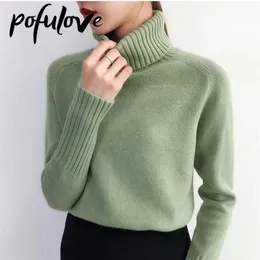 Maglioni da donna Dolcevita Tendenze alla moda Top Maglieria pullover coreano autunno e inverno 221109