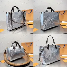 Baumwolle Totes Bag Kissen Umhängetaschen Für Frauen Silber Gepolsterte Nylon Handtasche Mode Geprägte Leder Strap Damen Handtaschen