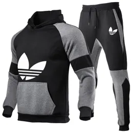 Tracksuit Sweat Fashion Winter Bluet Jogger Kurtka Pantalons Zestawy sportów sportowych odzieży zimowe