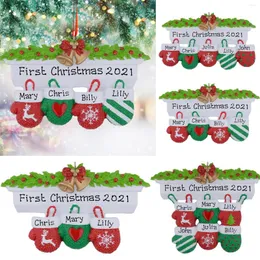 Dekoracje świąteczne spersonalizowane ozdoby drzewa genealogicznego Dekoracja ludzi 2022 DIY BAUBLE XMAS Prezent Święty Mikołaj Wisianka #W3