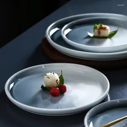 Piatti in ceramica europea bistecca occidentale ramen ramen cena crea creativa casa insalata insalata di frutta rotonda da tavolo da ristorante