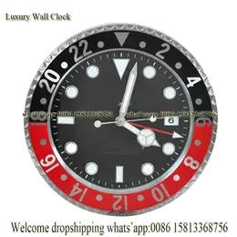 Grande horloge murale créative en métal de luxe 3d horloges décor à la maison calendrier lumineux silencieux