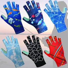 222 Summer Fashion Cute Cycling Half Finger Gloves Accessori per ciclismo sportivi all'aperto mitten286c