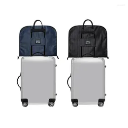 Storage Boxes Professional Garment Bag Cover Suit Dress Non-woven Breathable Dust Protector Travel Carrier Cloth