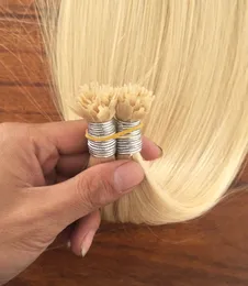 Ryska humanhair 100% virgin hår ultra hår 1gram/sträng 200 strängar/set fläkt tips remy hårstrån kan pågå i ett år