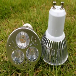 3W GU10 E27 E14 LED Spotlights ampul lambası AC 85265V GU 10 Tavan Noktası 3leds Spotlar Sıcak Beyaz Soğuk Beyaz Kapalı Yatak Odası B7572274