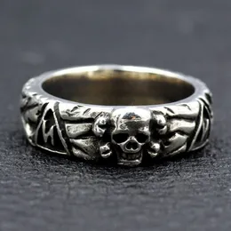 حلقة Solitaire S925 Sterling Silver Punk Rings يدويًا تجعل الأزياء المجوهرات المجوهرات النقية Argentum للرجال والنساء 221109