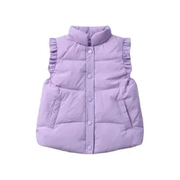 Waistcoat Baby Girls Down Gilets Little Winter Sleeveless Puffer Vest Jackets Kids Causal Warm Children Outerwear Coats 221109