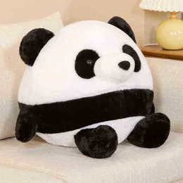 3040 cm Piękne tłuste pandę pluszowe zabawy nadziewane miękkie zwierzęce panda niedźwiedzia lalki sofa poduszka do dziecka prezent urodzinowy J220729