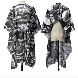Hair Cutting Aprons Cape Pro Salon Hairdressing Hairdresser Cloth Gown Barber Black Waterproof Hairdresser Apron Haircut Capes wly935