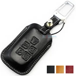 Muti-color Genuine leather key holder Case Shell for Jaguar XE XF XJ XK F-TYPE remote Key cover wallet keychain keyring auto accessorie232l