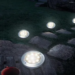 Güneş enerjisi disk ışığı açık su geçirmez bahçe yeraltı güverte spot gömülü lamba