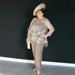 Plus size trouser suits for mother of shop the groom