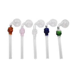 Smoking Pipes Hand Skl Smoking Pipe Colorf Glass Pipes Oil Burner Handle Curved Mini Accessories Drop Delivery Home Garden Household Dhuck