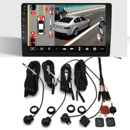360 Câmera panorâmica 720p HD traseiro / frontal / esquerda / direita 360 acessórios panorâmicos para rádio Android de carro