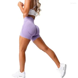여성용 바지 Capris Active Shorts NVGTN Seamless For Women 부티 운동 휘트니스 스포츠 짧은 체육관 의류 요가