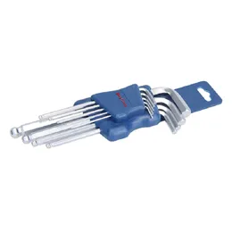 Hot Popular 9pcs Hex L-Wrench أدوات طقم Long Arm Ball End Stek Hex Key Allen Wretch