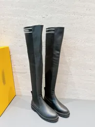 Damskie buty projektowe skórzane Martin Ankle Chaelsea Boot Fashion Wave kolorowa gumowa podeszwa zewnętrzna elastyczna taśma luksusowa platforma TIRE bottega-N160