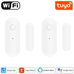 Moduli di automazione intelligenti Tuya Home WiFi Sensore porta Rilevatori aperti Protezione di sicurezza Sistema di allarme Avviso
