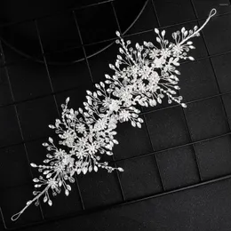 Chieni per copricapi da sposa Accessori per capelli a corona di testa di cristallo da sposa Accessori per la principessa Silver Rhinestone per la festa di fidanzamento del matrimonio della sposa Prom della festa