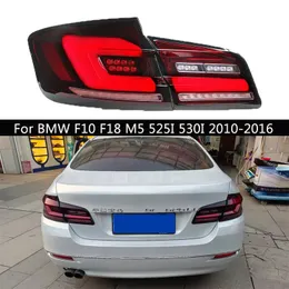 Car Taillight LEDダイナミックストリーマーターンシグナルテールランプBMW F10 F18 M5 525I 530I 2010-2016ブレーキフォグランニングパーキングリアルライト