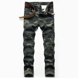 Partihandel 2040 m￤n jeans designer jeans n￶dst￤llda rippade cyklister smal fit motorcykel denim f￶r m￤n s mode jean mans byxor h￤ll hommes #822