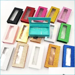 Caixas de embalagem GLITTER FALSE CHELASH CASA 3D MINKHASHES CAIXAS