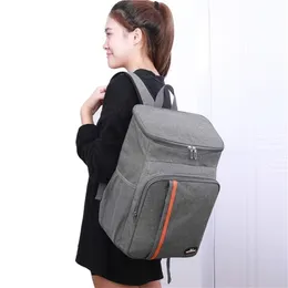 Bolsas ao ar livre Sacos Sacos de refrigerador isolado à prova d'água Backpack macio de alimentos macios Bolsa térmica 18L Isotherma de acampamento à prova de vazamento geladeira 221109