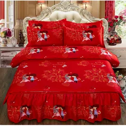 Duvet Cover Wedding Bedding Sets Festive Couple Bed Duvet Covers Sanding Luxury Double Queen King