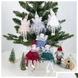 Christmas Decorations Christmas Decorations Angel Doll Toys Xmas Tree Plush Toy Hanging Pendant Fairy Drop Ornament Home Table Decor Dhe9L
