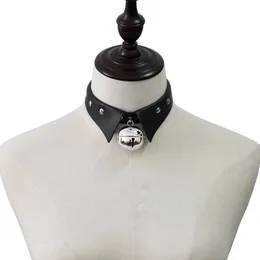 ETHOON Choker Necklace – Elastic Silk Belt Collar With Bell & Bow, Gothic Punk Style