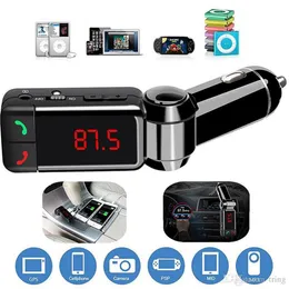 CAR BLUETOOTH 5 0 FM S￤ndare Kit Mp3 Modulator Spelare Tr￥dl￶sa Hands Audio Receiver Dual USB Fast Charger 3 1A226A