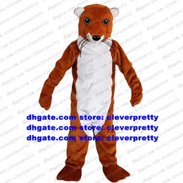 Mascot Costume Brown Otter Lutra Beaver Nutria Coypu Groundhog Bobac Stoat Character Showtime Stage Upacara Penutupan zx555