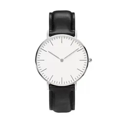 Designer Mens Watch DW Women Fashion Watches Daniel039S Black Dial Leather Riem Clock 40mm 36mm Montres Homme2871690