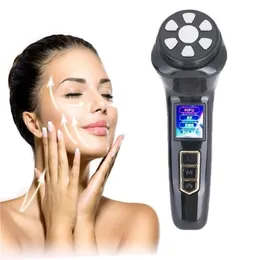 Urządzenia do pielęgnacji twarzy 4 w 1 Mini Hifu Maszyna RF Podnoszenie EMS Mikrokrurrent Antiwrinkle Ultrason Beauty Tool Masaż skóry urządzenie 221109