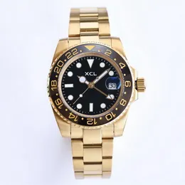 Мужские часы Gold Watch Calate Datejust 41 мм 40 44 Устрица вечный циферблат GMT.