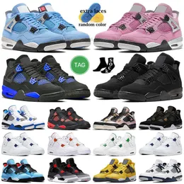 Jumpman Cat Black Designer Shoes 4 Retro 4S Buesball Buty Męs