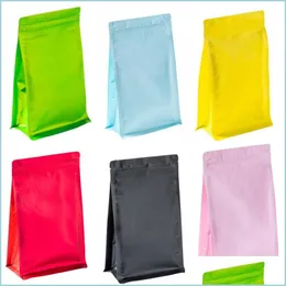 Other Kitchen Storage Organization 50 Pcs/Lot Aluminum Foil Bag Eight Side Sealed Snack Matte Food Tea Packaging Drop Delivery Hom Dhcjm