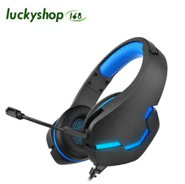 Kopfhörer mit Mikrofon für PC, Xbox One, PS4/5-Controller, Geräuschunterdrückung, Gaming-Headset, LED-Licht, Bass-Surround für Laptop-Spiele