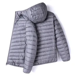 Męskie Parkas Fall Winter Light 90% Biała Kaczka Usuń z kapturem męski płaszcz Jaqueta Masculino Chaqueta Hombre Puffer Thin Men Kurtka 221110