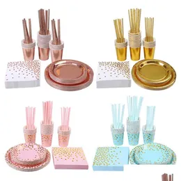 Outros suprimentos festivos de festas estam dispensável utensílios de mesa de tabela de placas adt de feliz aniversário decoração infantil suprimentos de casamento grop dhk8b